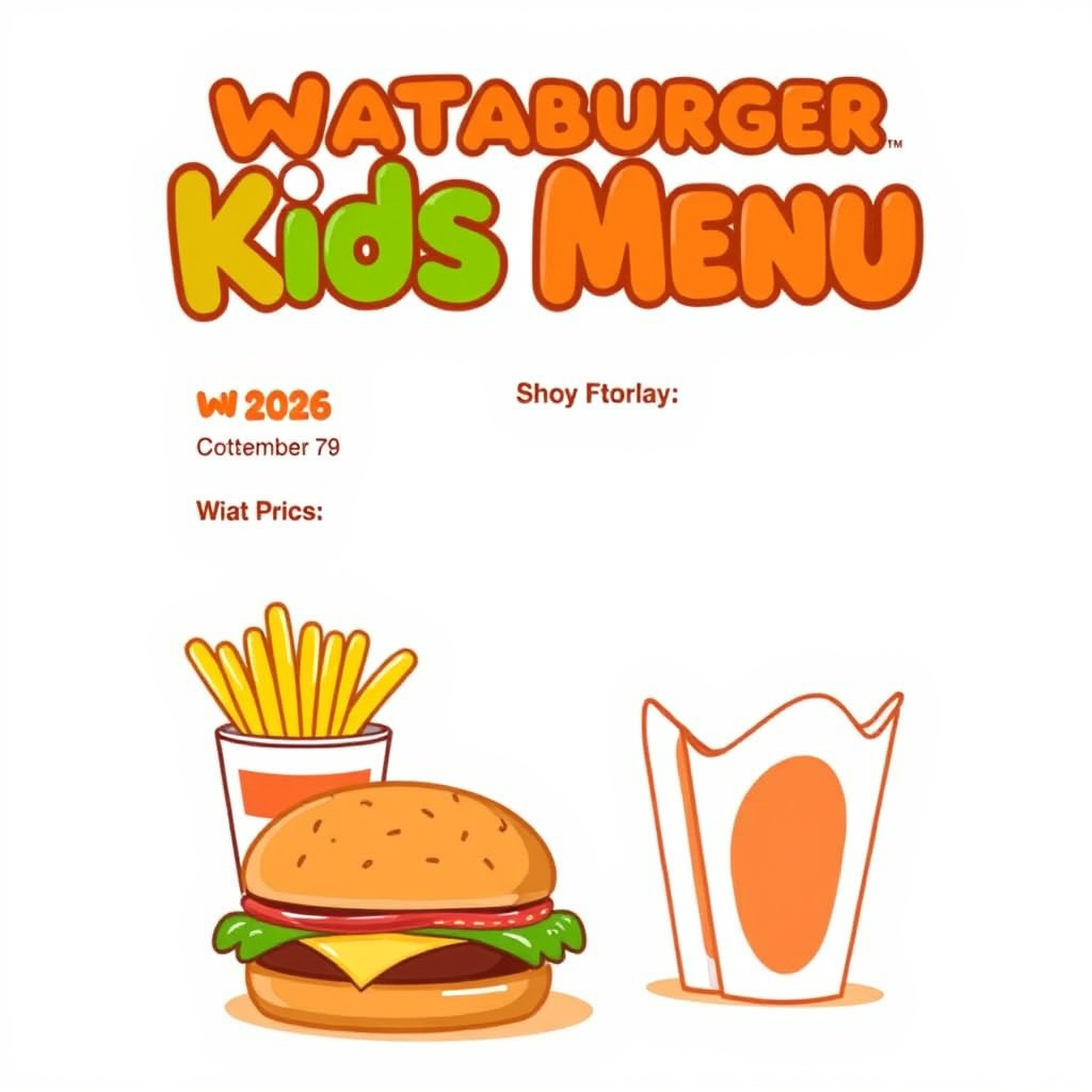 Does A Printable Whataburger Kids Menu Include Every Menu Item?
